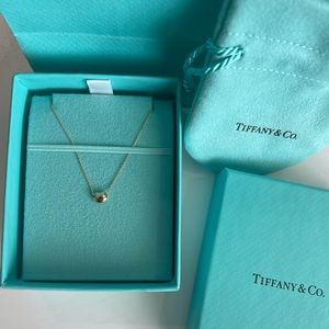 Tiffany & Co Gold Bean Necklace